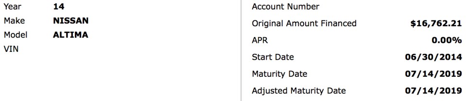 Month 29 Auto Loan Update - Nissan Motor Acceptance Corporation