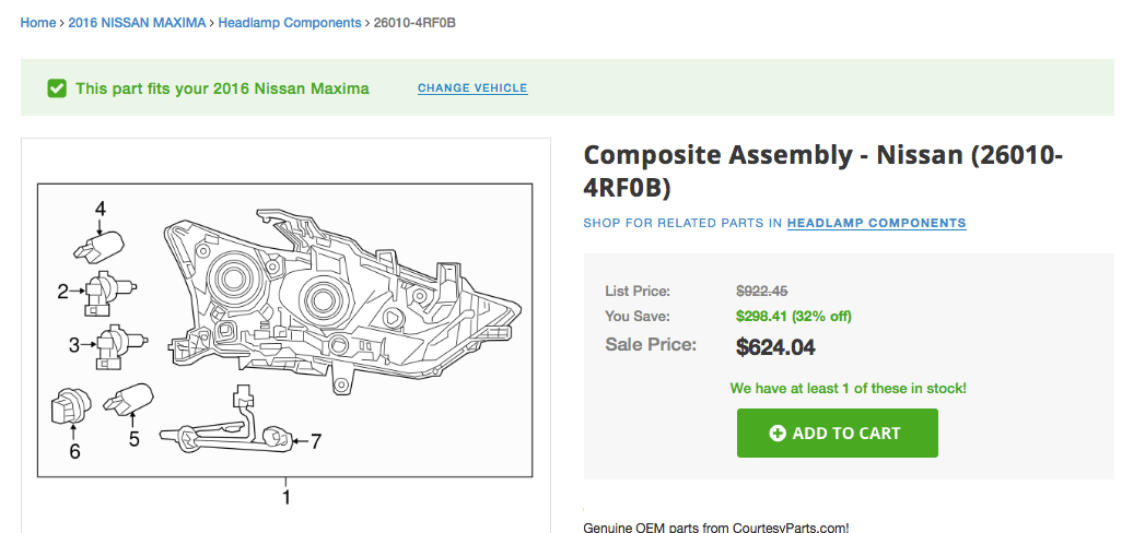 headlightassemblycost